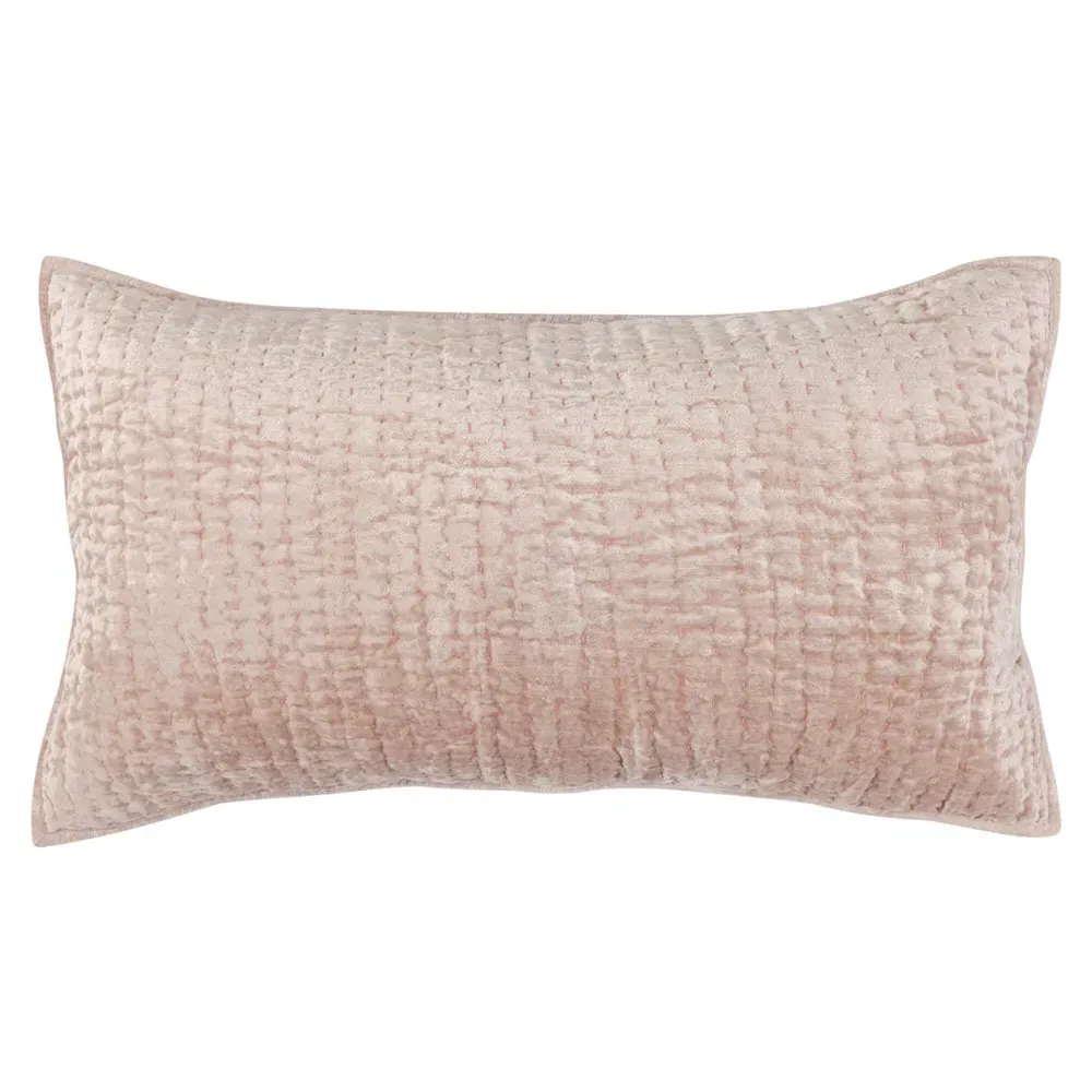 Beata King Size Pillow Sham - Pink, Velvet