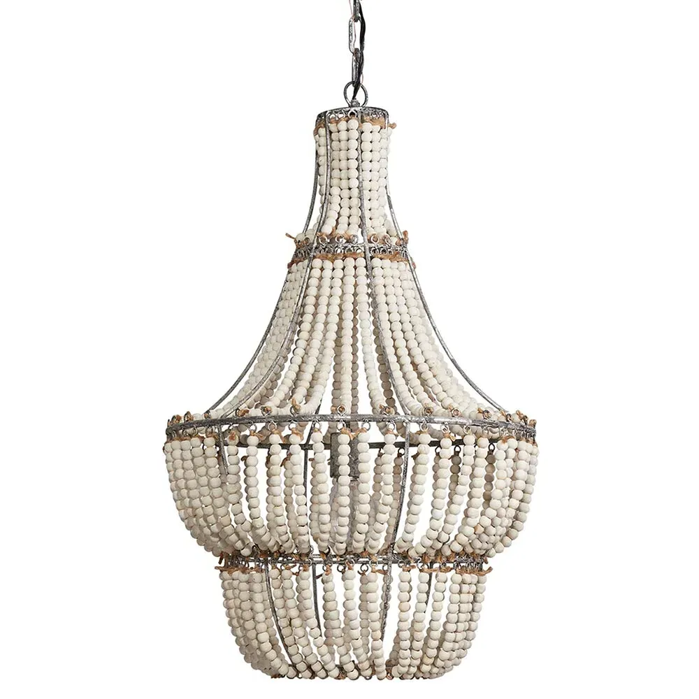 Beatrix Empire Chandelier - White, Wood image