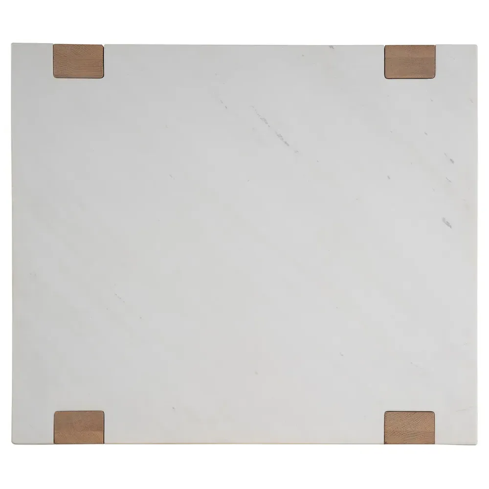 Beatrix Side Table with Storage - White, Quartz