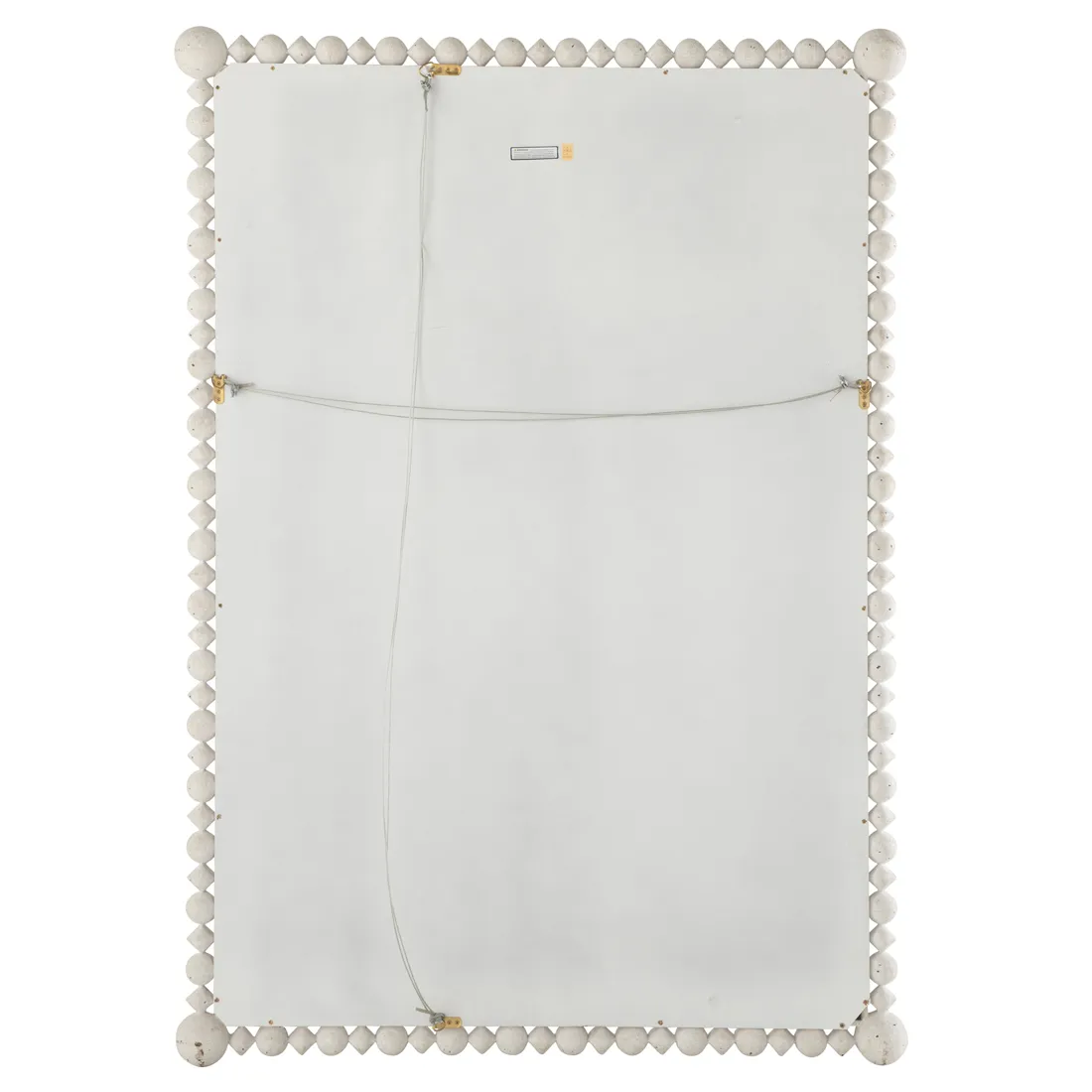 Beau Rectangular Wall Mirror - White, Ash Wood