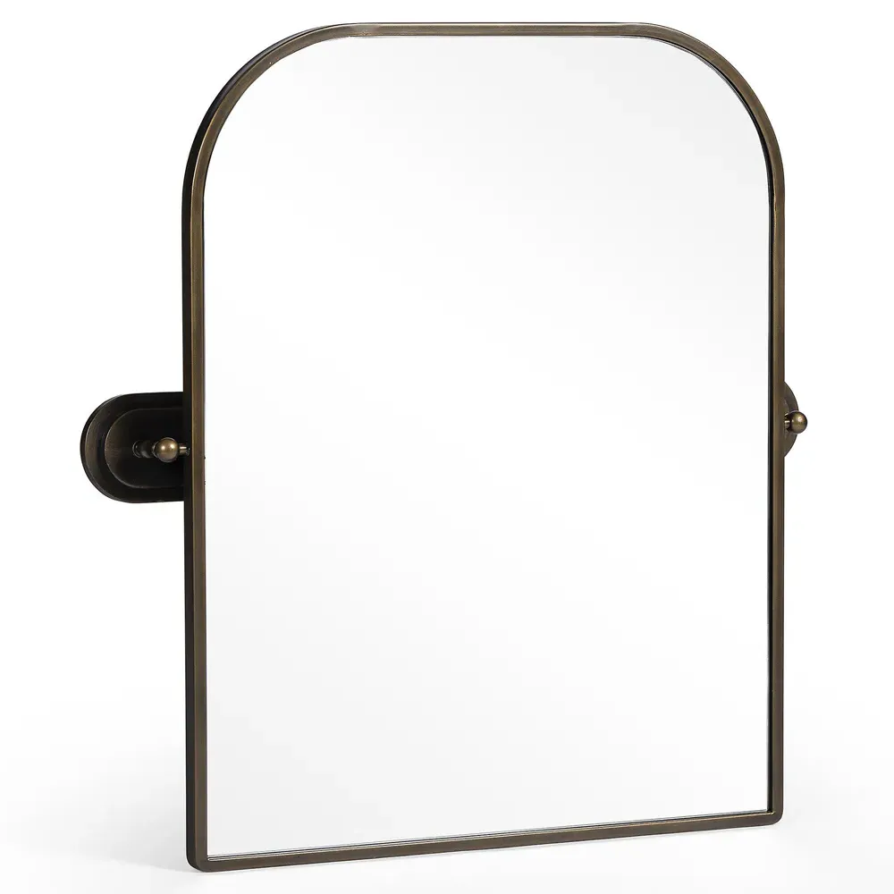 Beau Wall Mounted Mirror - Black, Iron