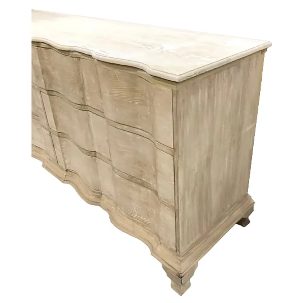 Beaufort Double Dresser - Grey Washed, Reclaimed Wood
