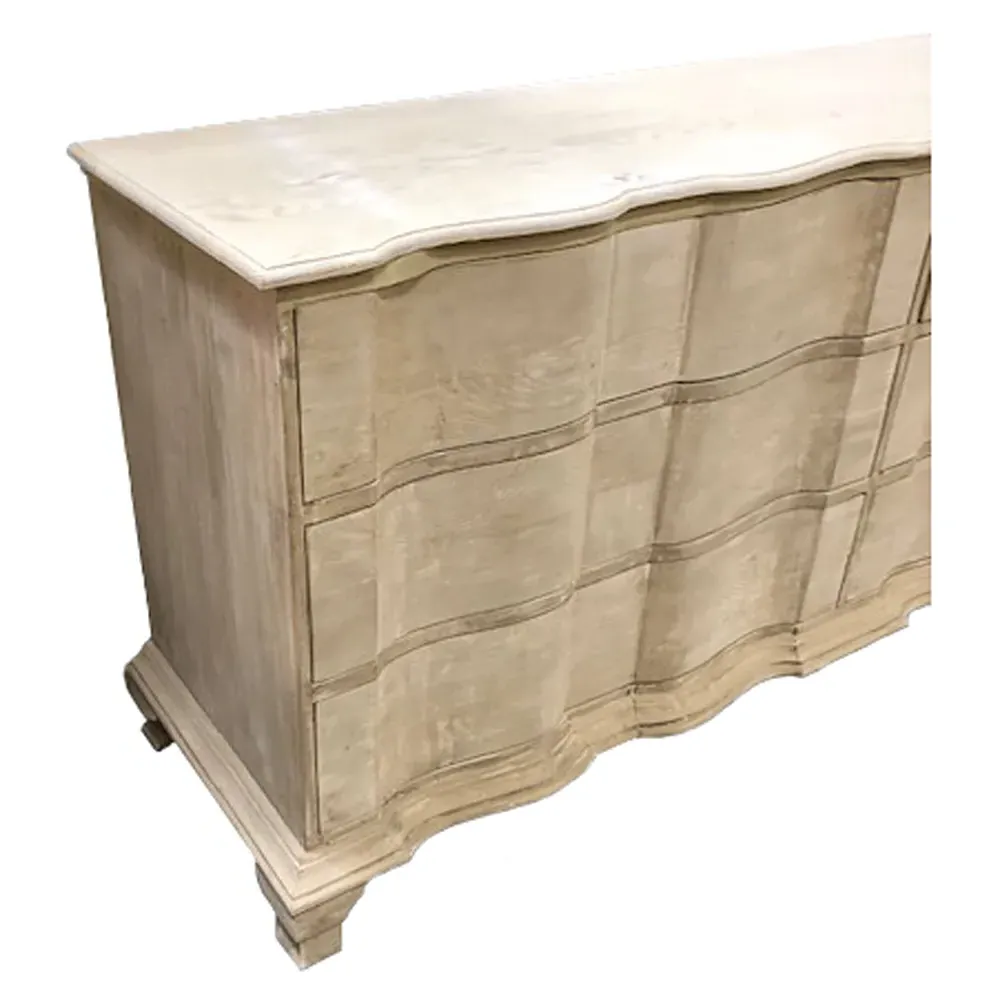 Beaufort Double Dresser - Grey Washed, Reclaimed Wood