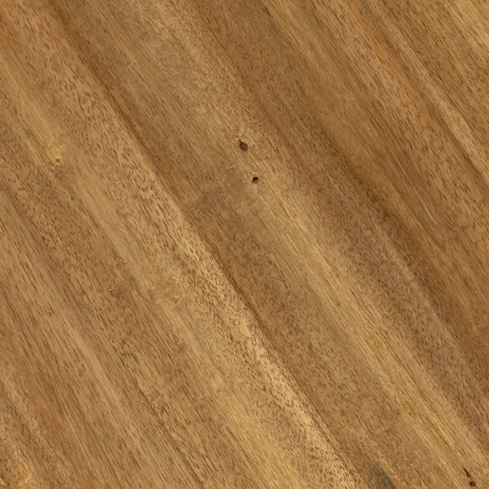 Beccy Round Dining Table with Marble Accent - White, Parawood