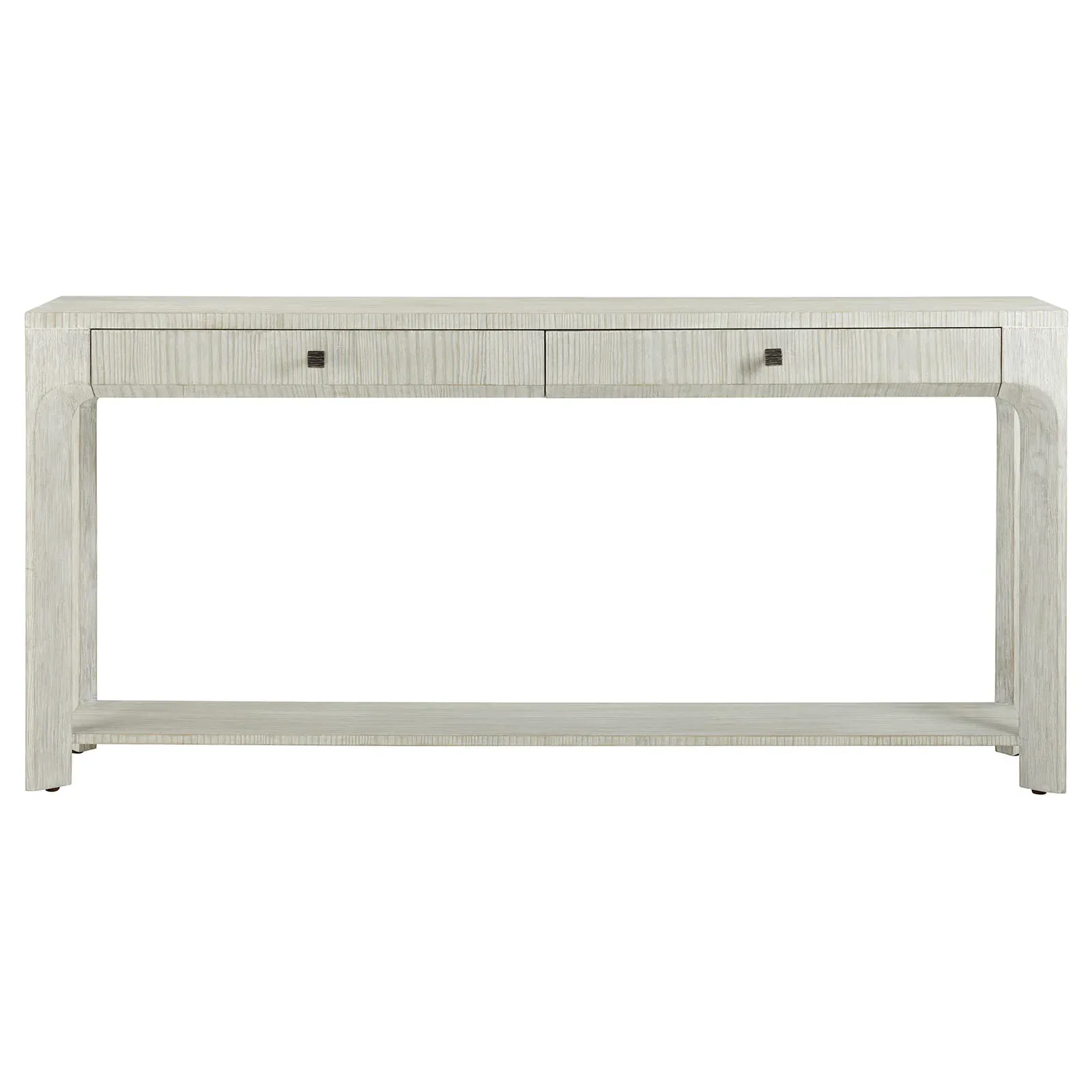 Beckett Console Table with Storage - White, Pine Wood