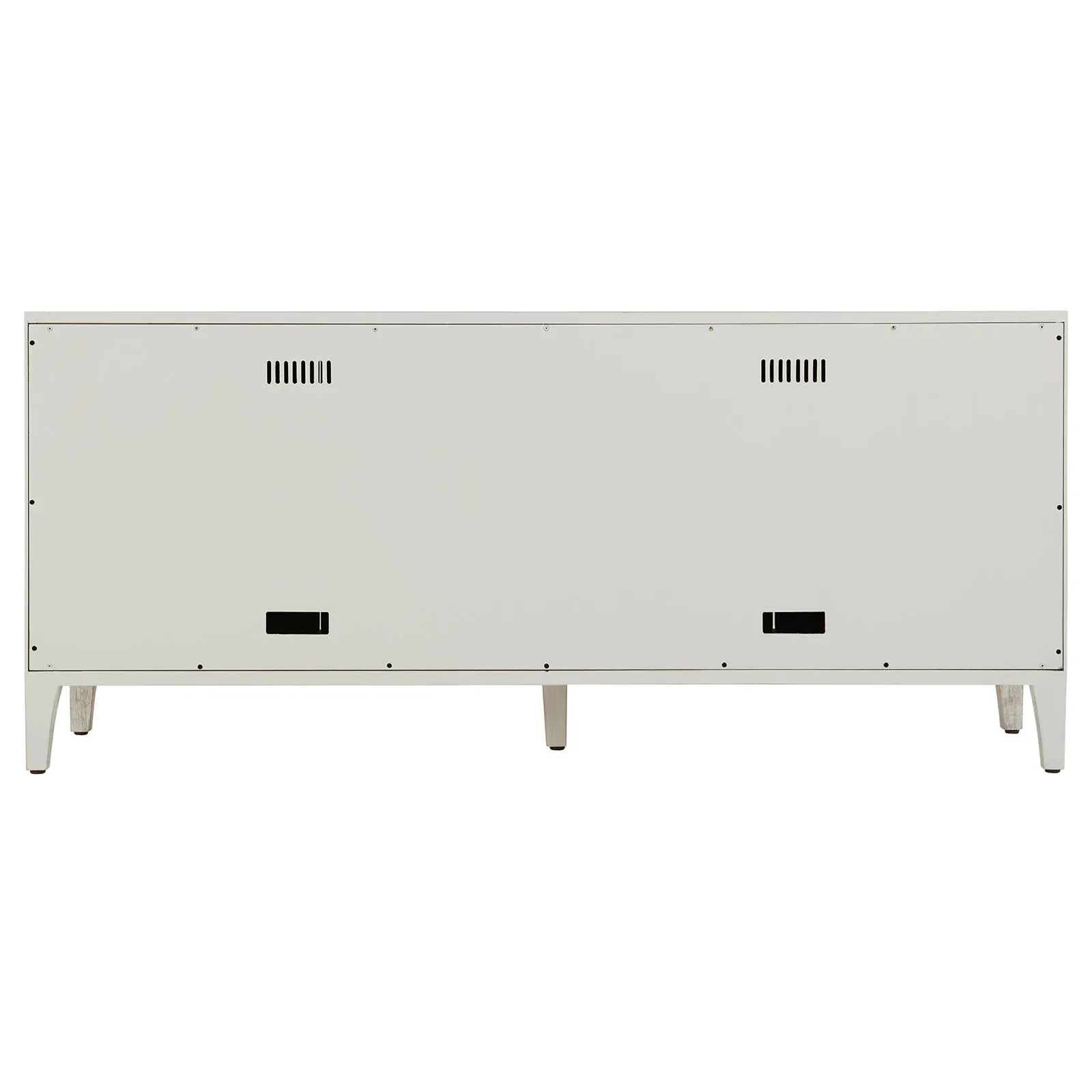 Beckett Media Console - White, Pine Wood