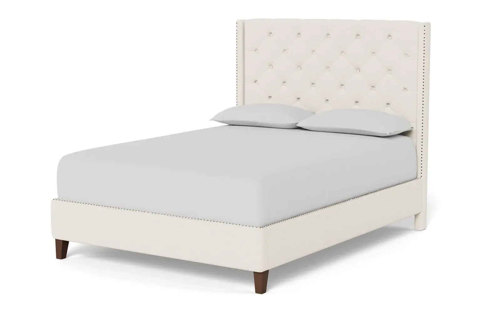Beckett Queen Size Bed Frame - Mascarpone
