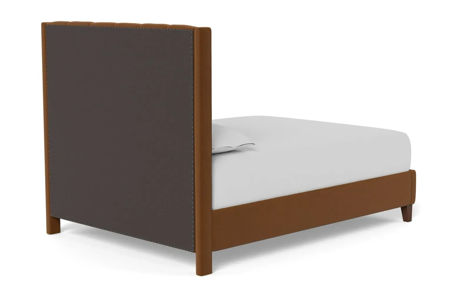 Beckett Queen Size Bed Frame - Spice, Velvet
