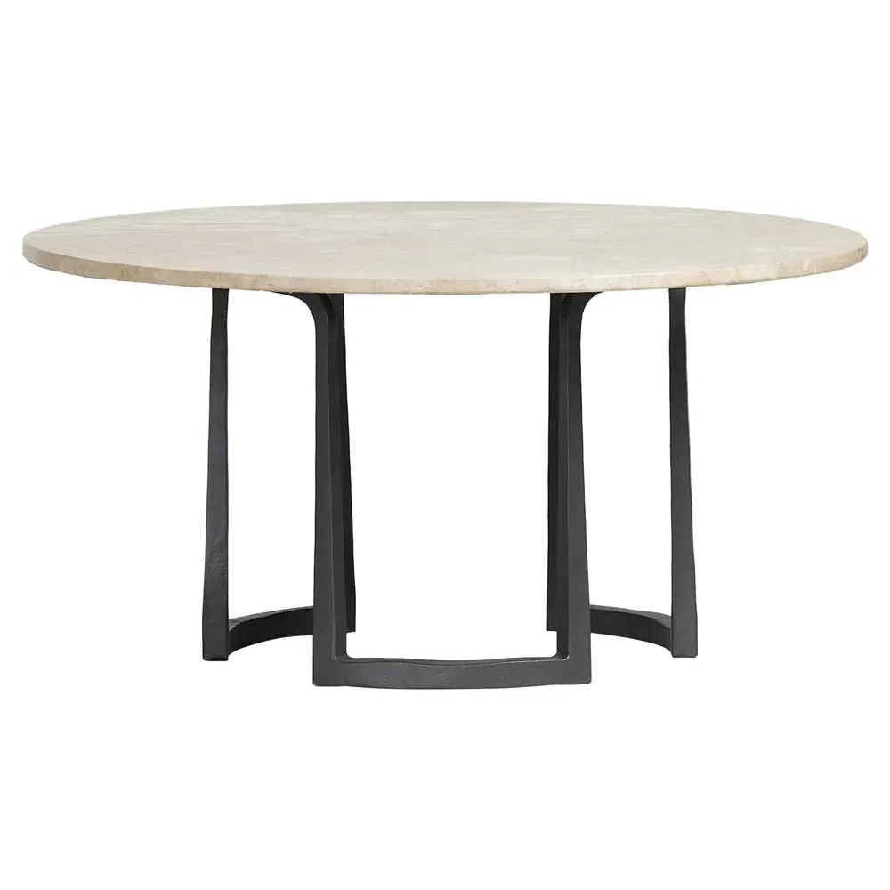 Beckett Round Coffee Table - Cream, Marble image