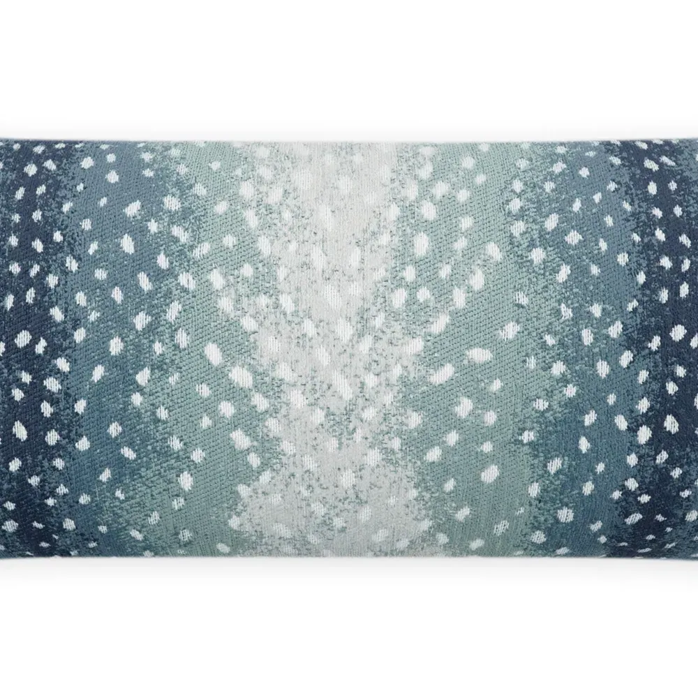 Belinda Animal Print Lumbar Pillow - Blue, Polyester