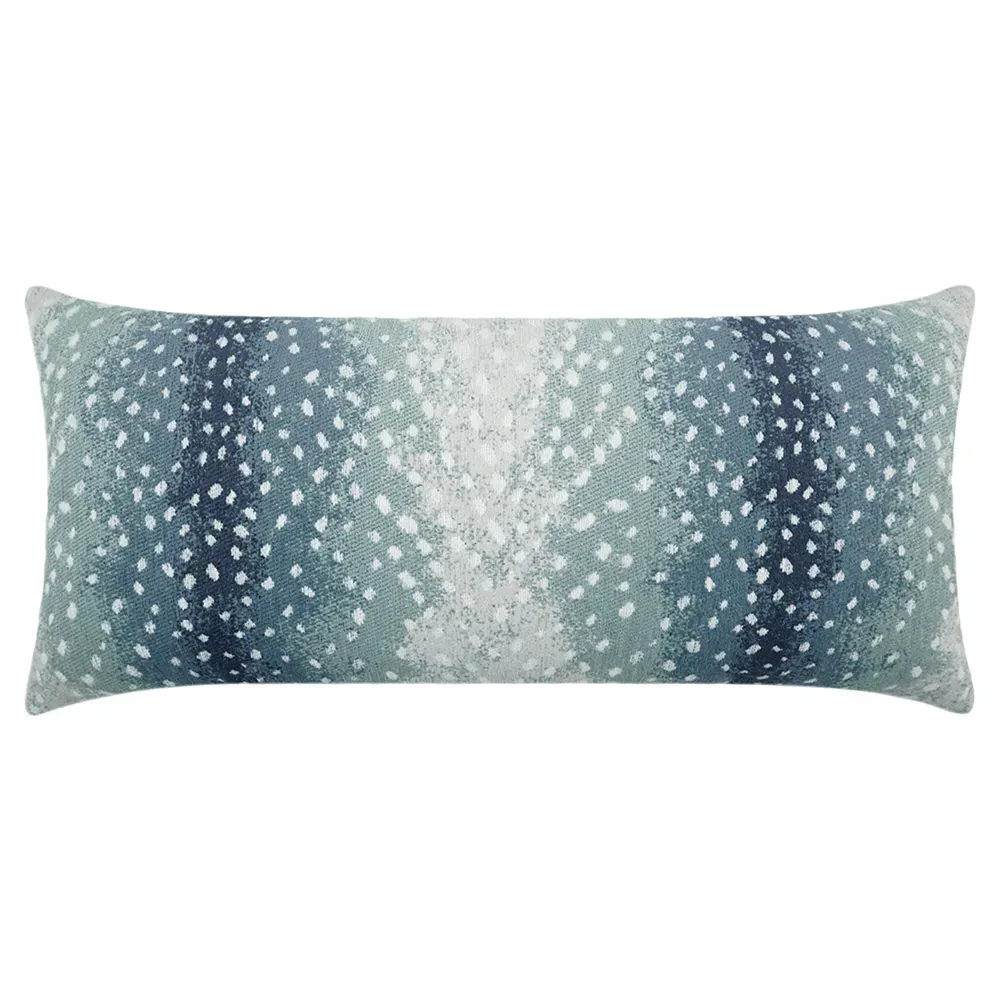 Belinda Animal Print Lumbar Pillow - Blue, Polyester image