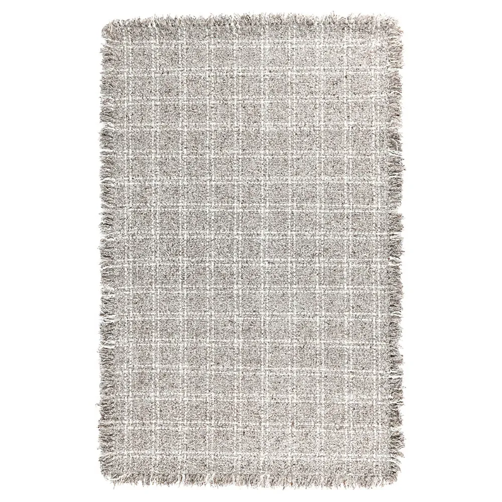 Belinda Patterned Rug - Grey, Wool image