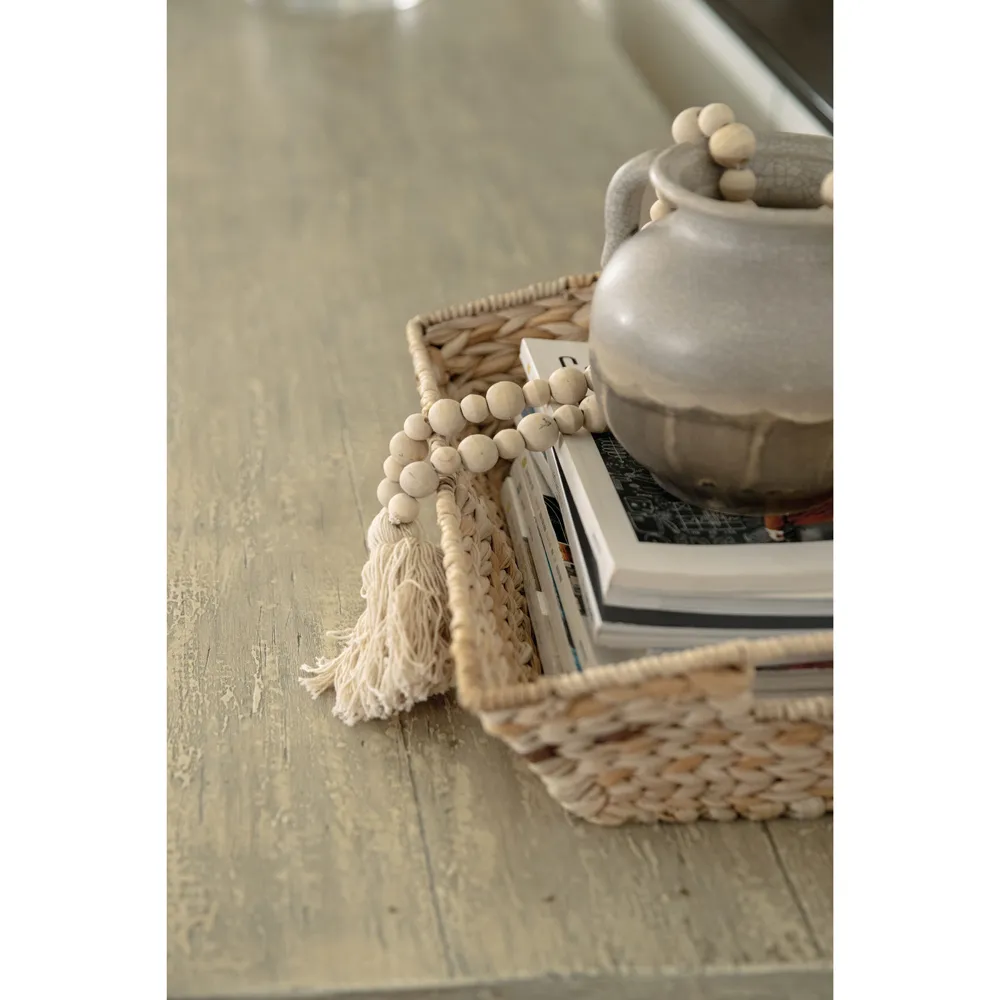 Bella Coastal Beach Wood Media Cabinet - White