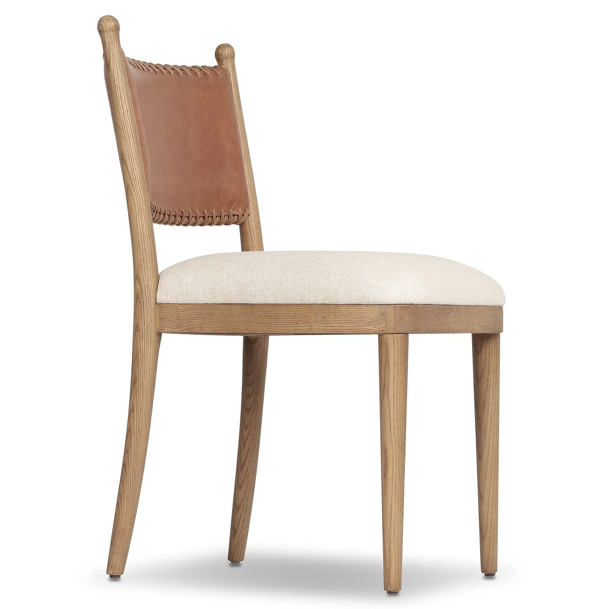 Bella Dining Chair - Chestnut, Leather
