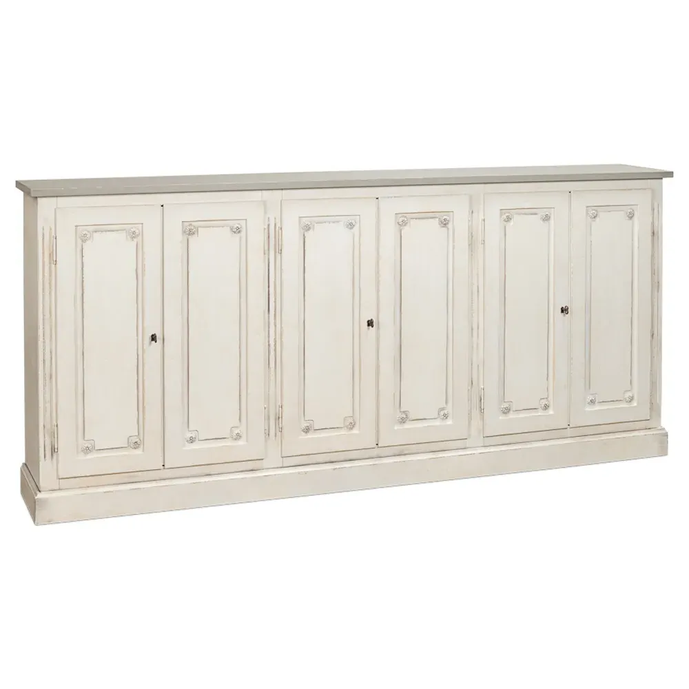 Bella French Country Sideboard - Grey, Wood