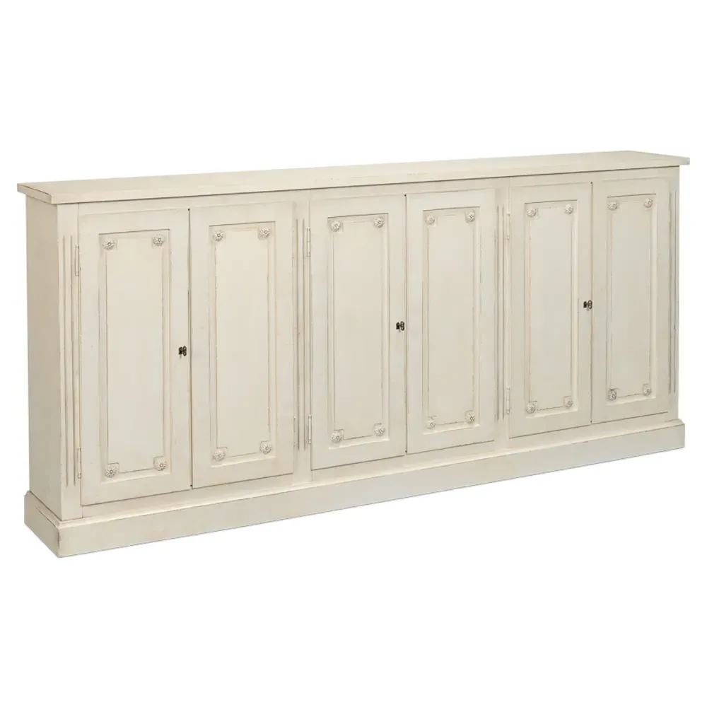 Bella French Country Sideboard - White, Wood