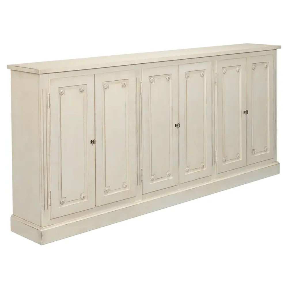 Bella French Country Sideboard - White, Wood