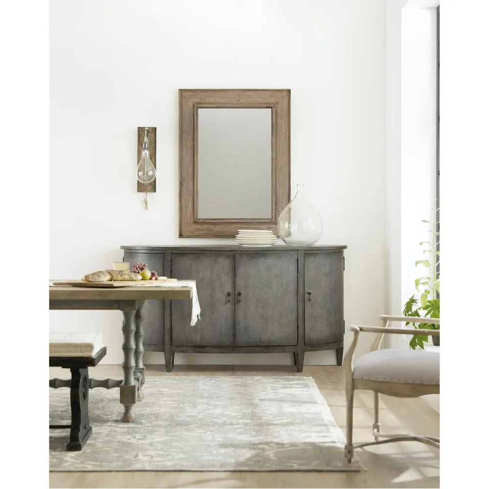 Bella Industrial Buffet Sideboard - Grey, Wood