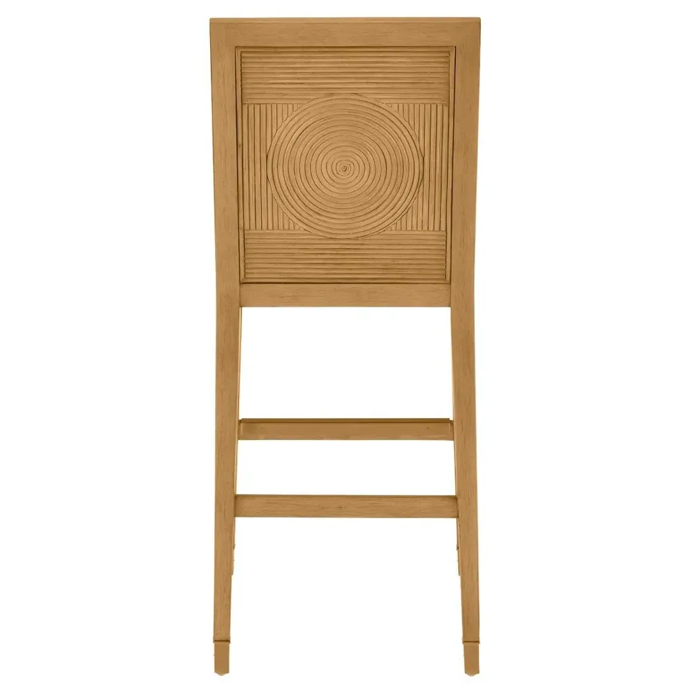 Bella Rattan Bar Stool - Beige, Natural