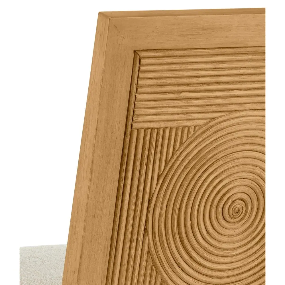 Bella Rattan Counter Stool - Beige, Natural