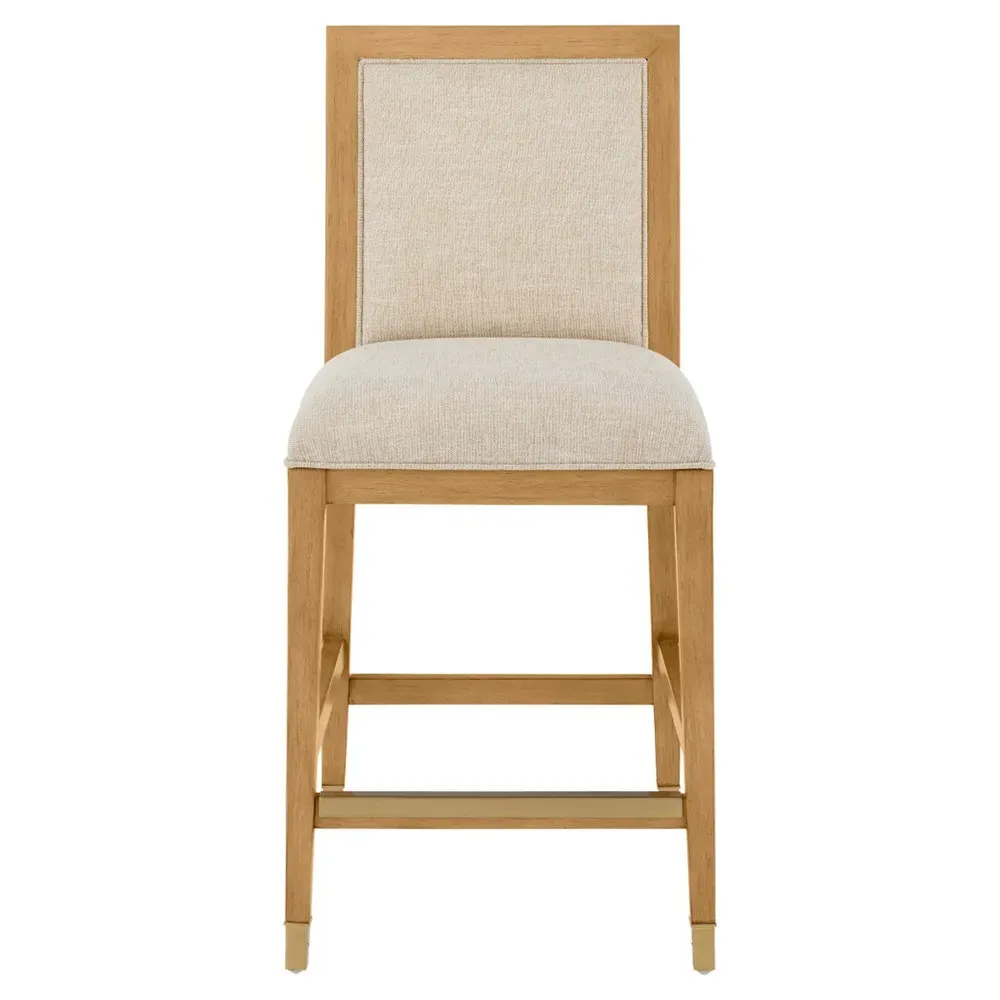 Bella Rattan Counter Stool - Beige, Natural