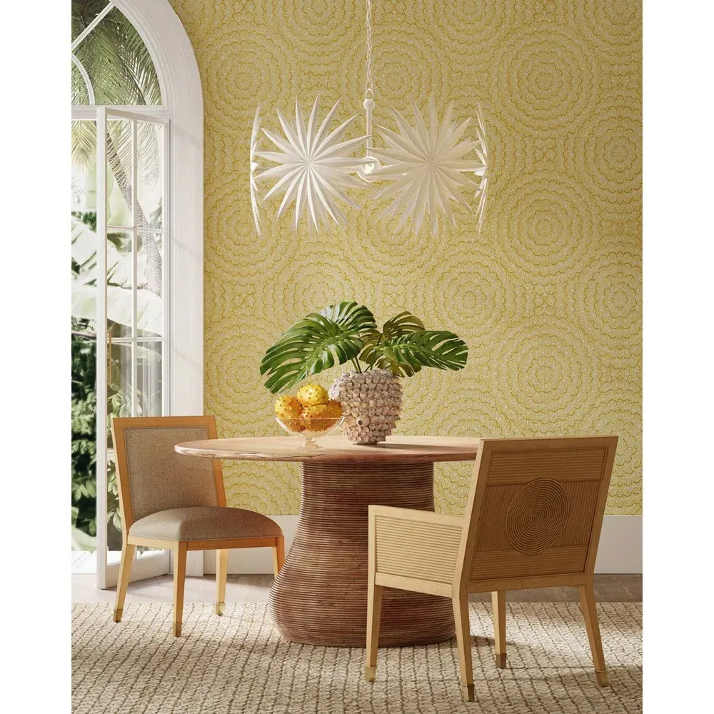 Bella Rattan Dining Arm Chair - Beige, Natural