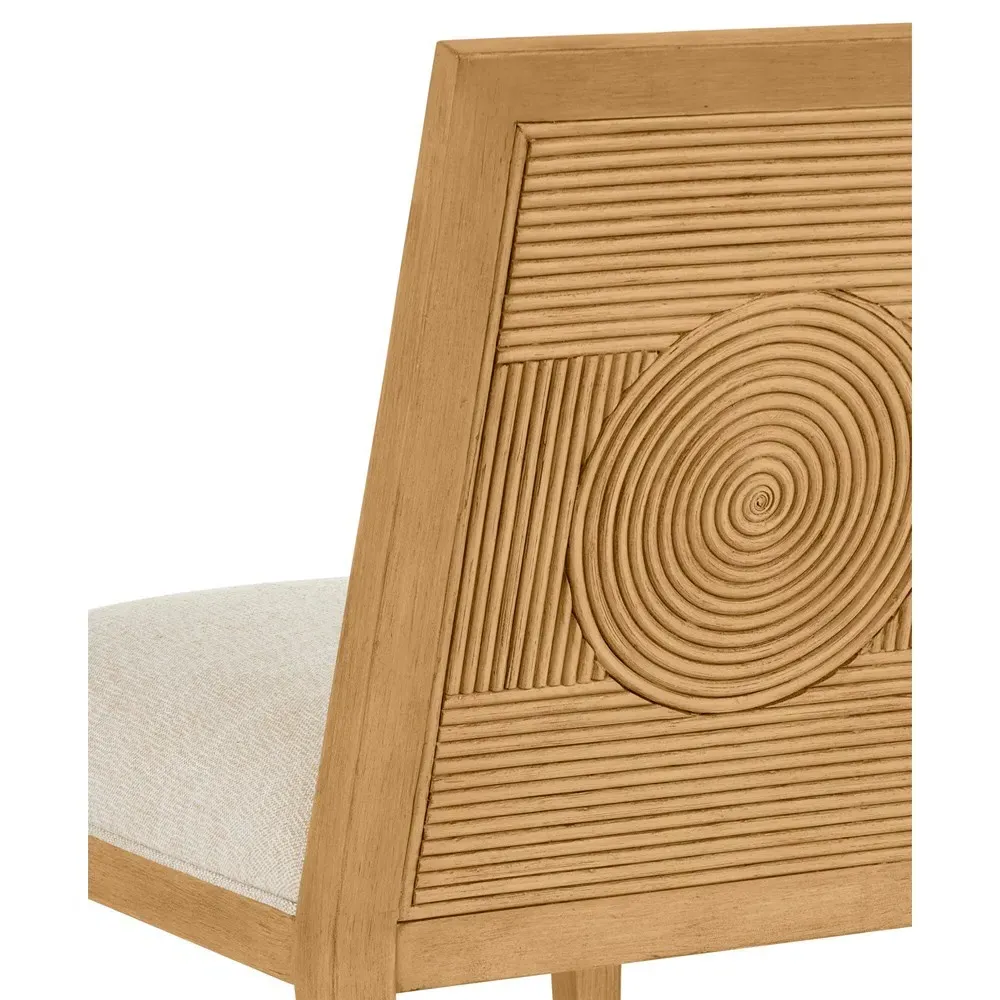 Bella Rattan Dining Chair - Beige, Natural