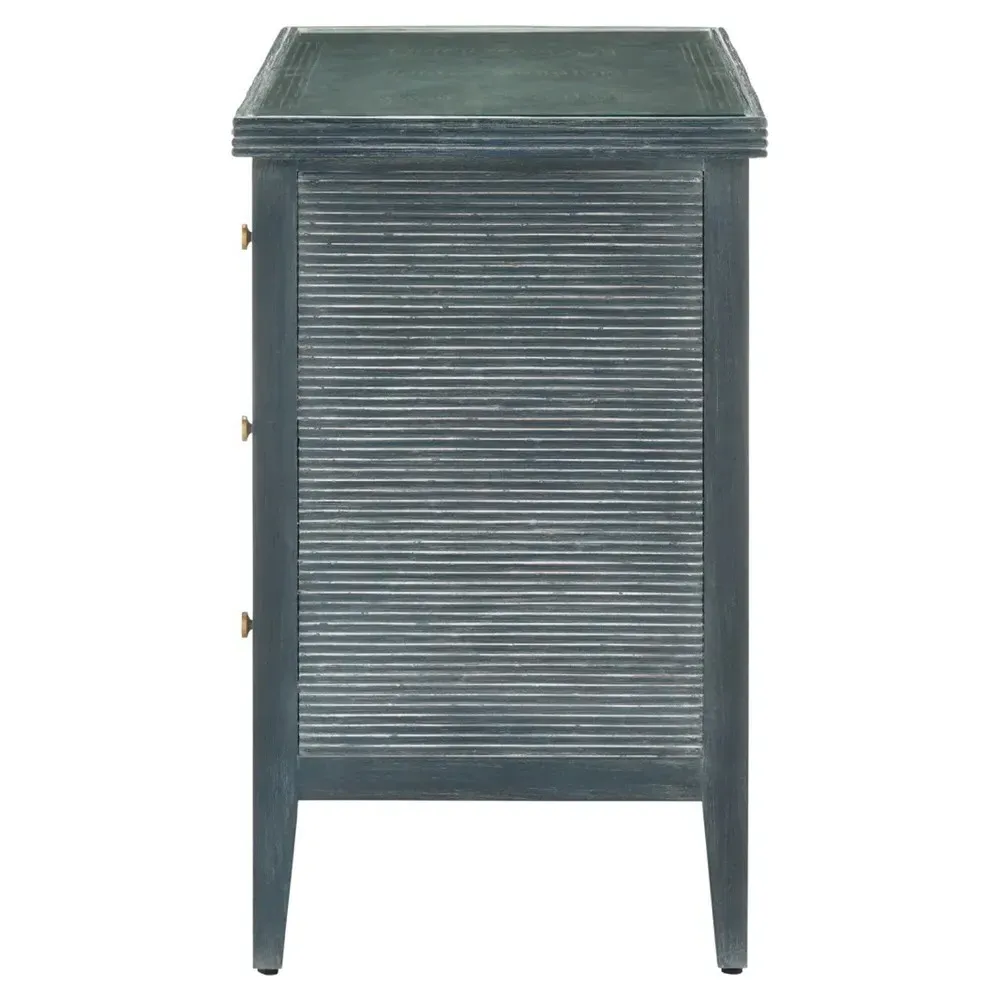 Bella Rattan Wood Dresser - Blue
