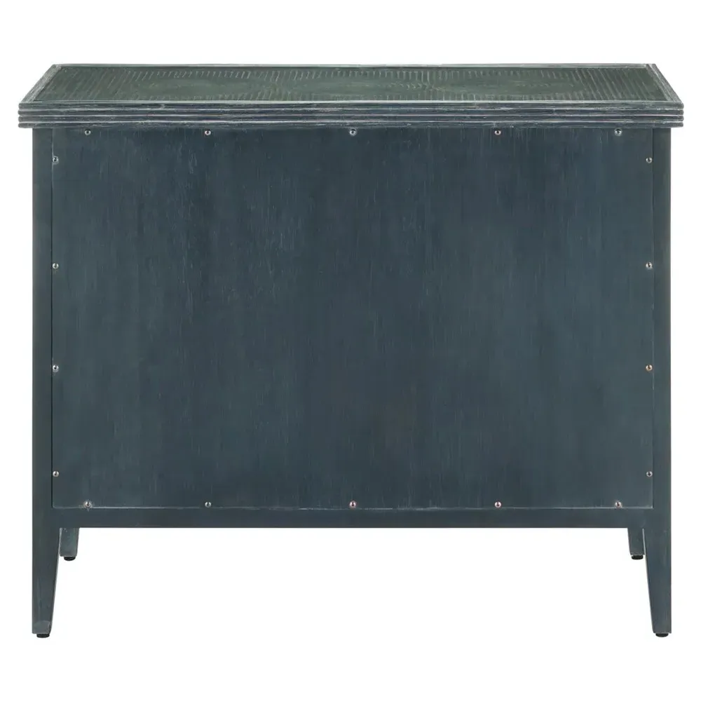 Bella Rattan Wood Dresser - Blue