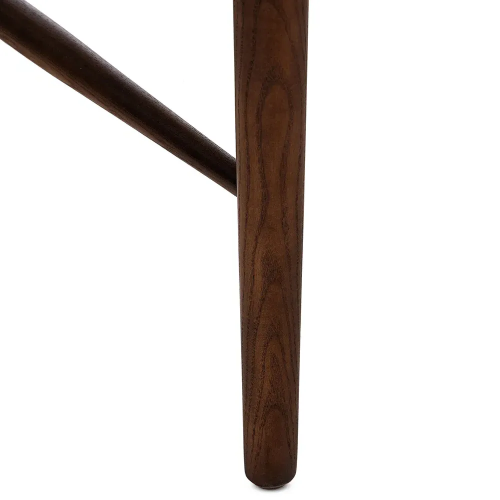 Bella Windsor Dining Side Chair - Brown, Leather