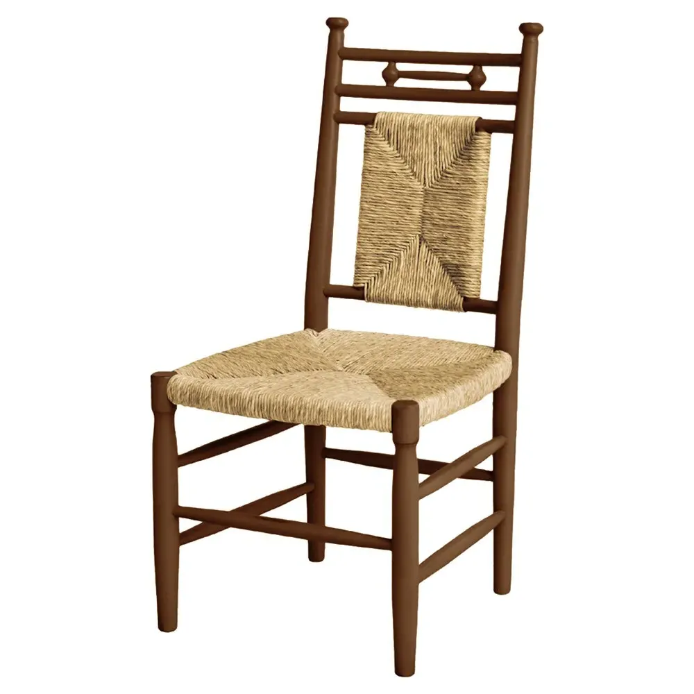 Bella Woven Dining Chair - Pecan Brown, Rush