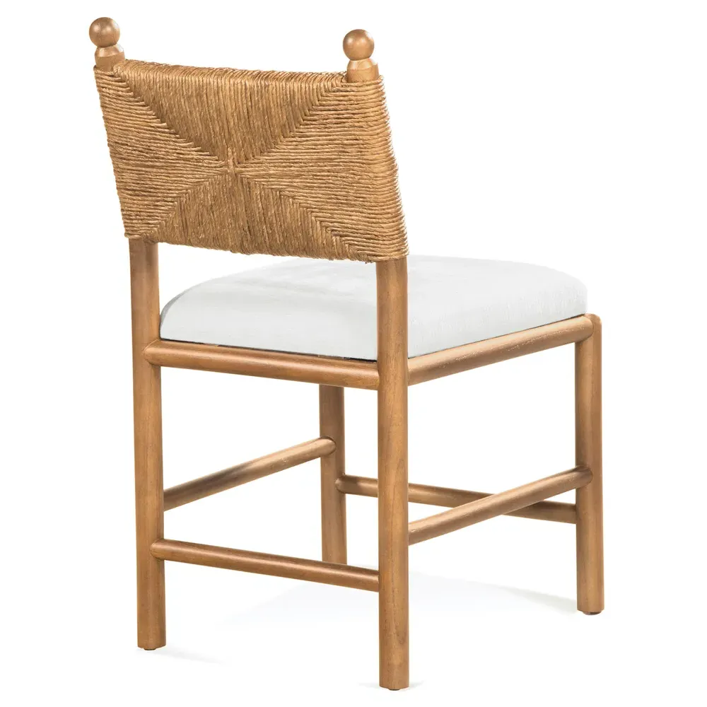 Bella Woven Rattan Dining Chair - Brown, Mindi Wood