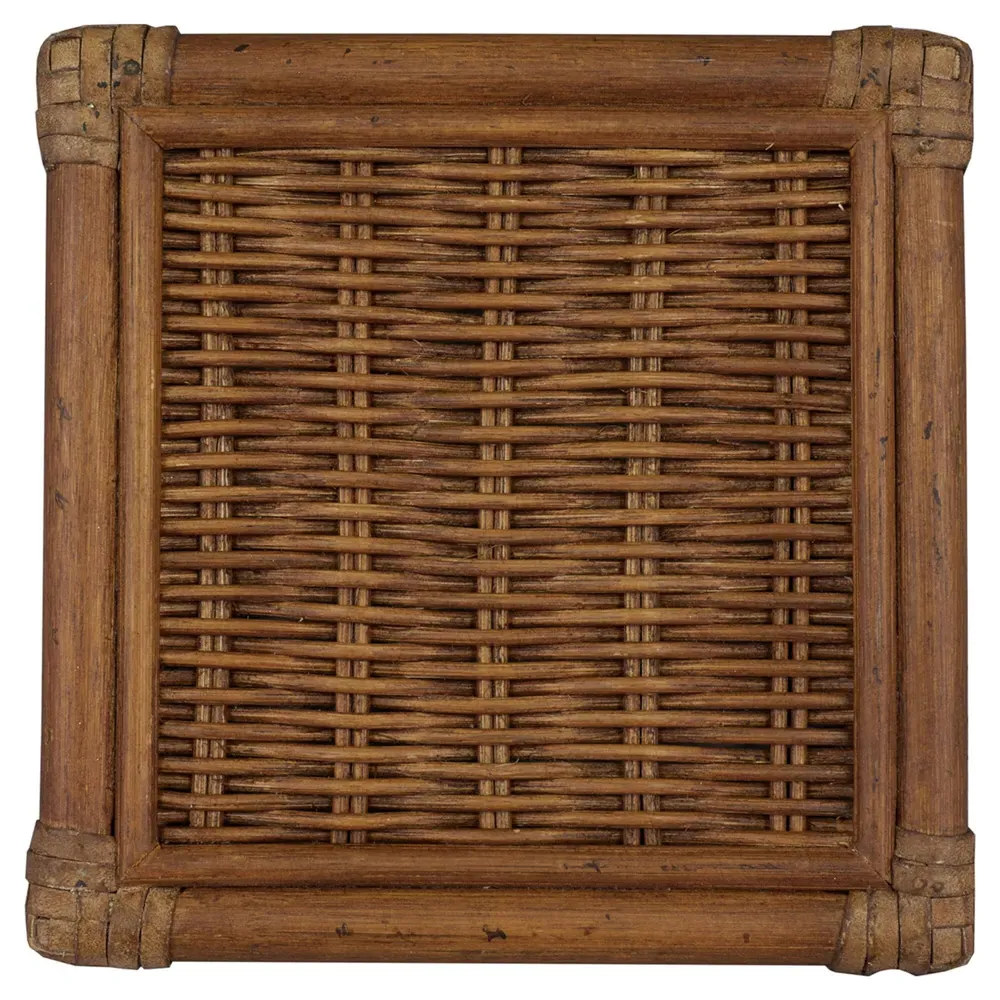 Bella Woven Rattan Dining Chair - Dark Brown, Mindi Wood