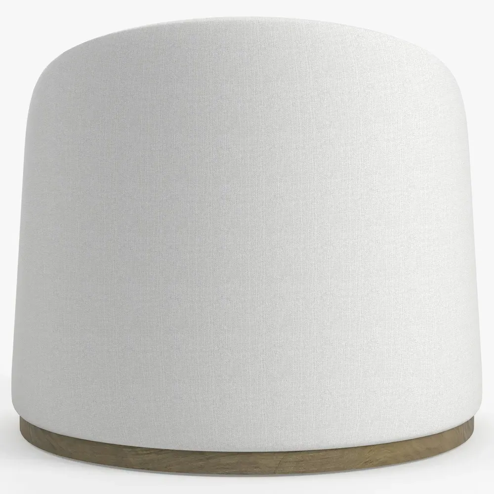 Bellamy Barrel Chair - Light Grey, Performance Fabric