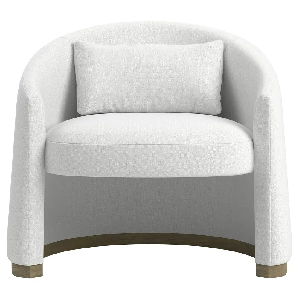 Bellamy Barrel Chair - Light Grey, Performance Fabric image