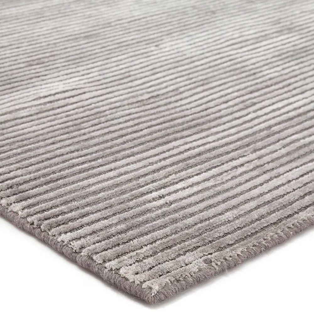 Belle 10'x14' Solid Rug - Ash Grey, Wool