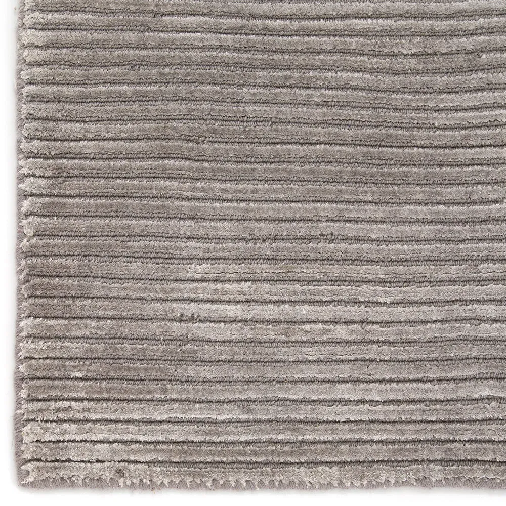 Belle 10'x14' Solid Rug - Ash Grey, Wool