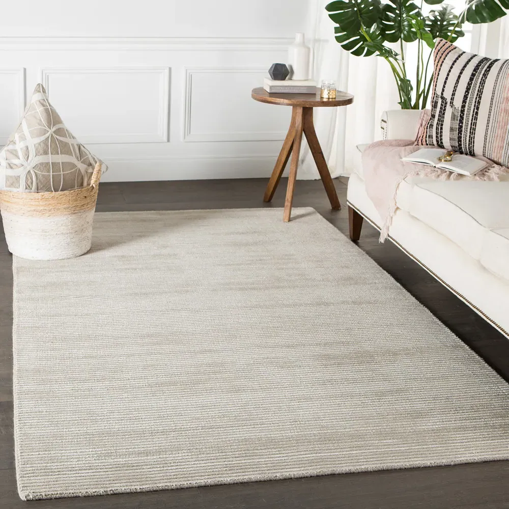 Belle 12'x15' Wool Rug - Light Grey