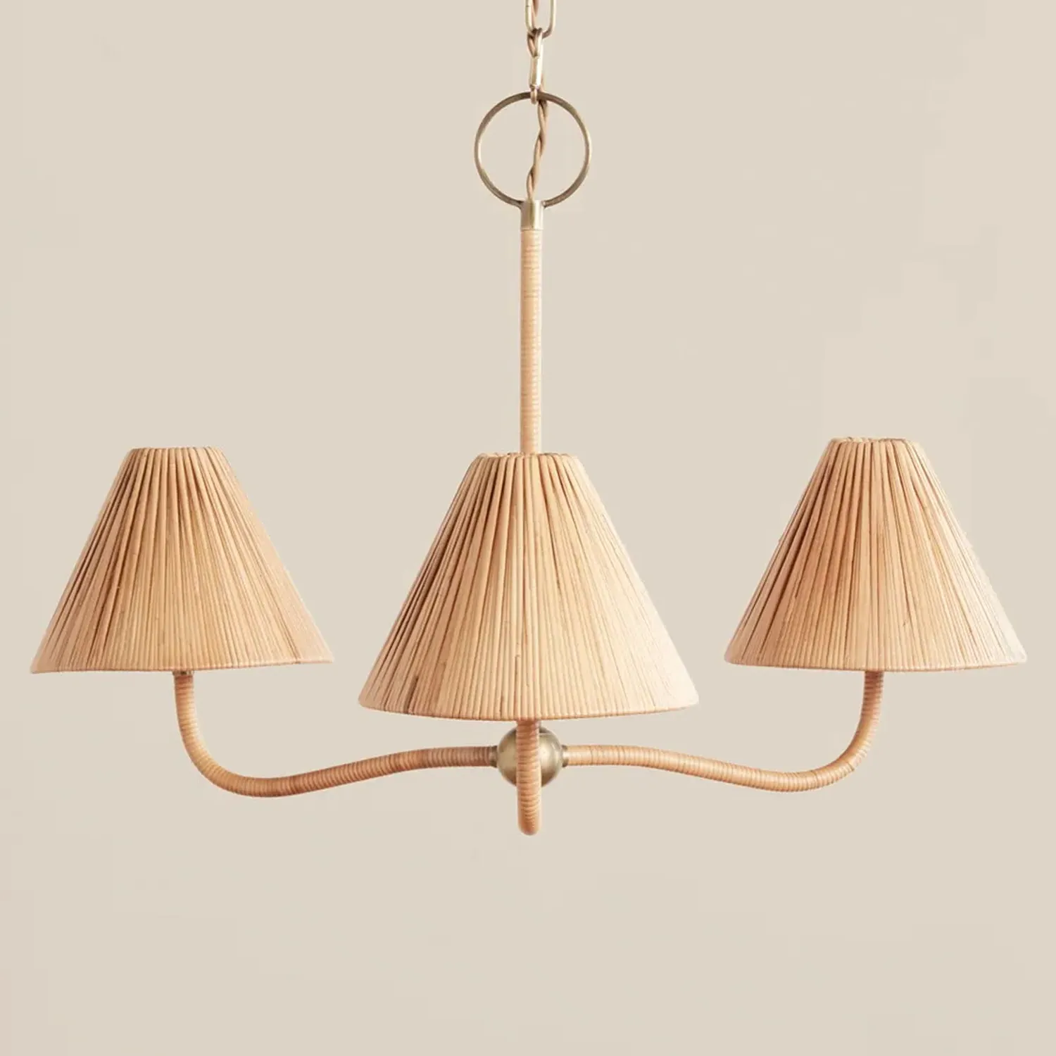Belle Chandelier - Natural, Rattan