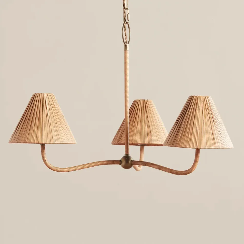 Belle Chandelier - Natural, Rattan