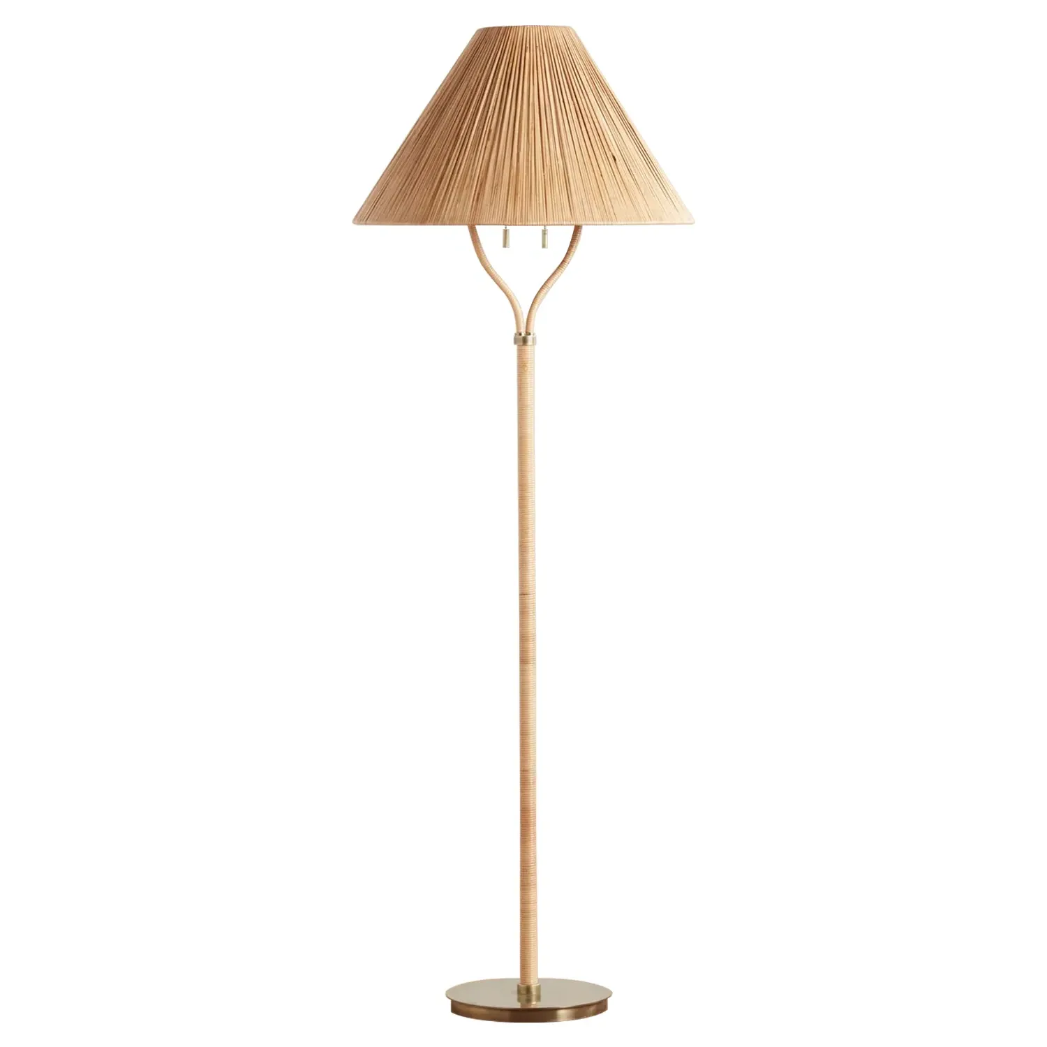 Belle Floor Lamp - Natural, Rattan