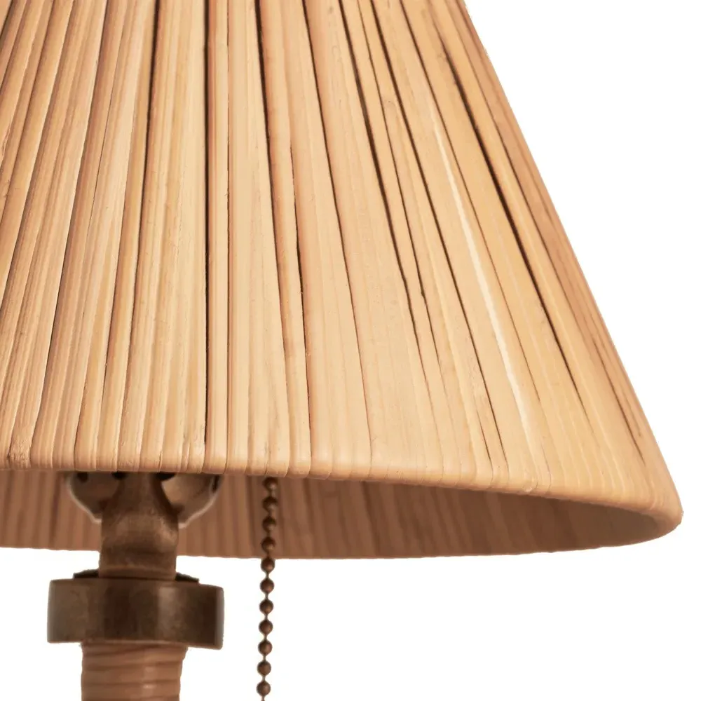 Belle Mini Rattan Table Lamp - Natural, Gold