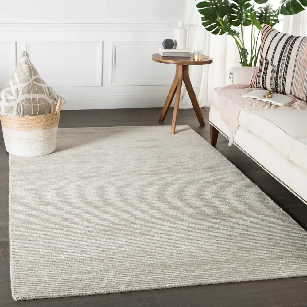 Belle Sample Wool Rug - Light Grey