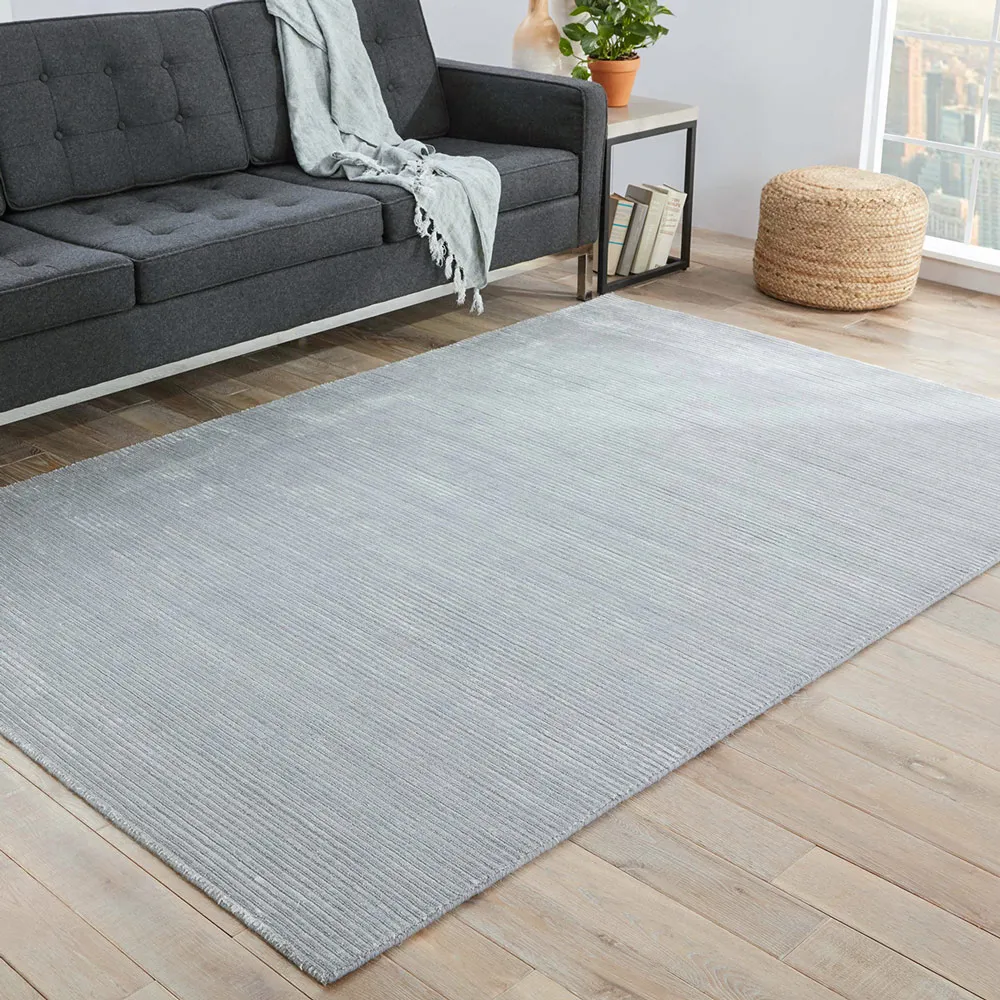 Belle Solid Rug - Glacier Grey, Wool