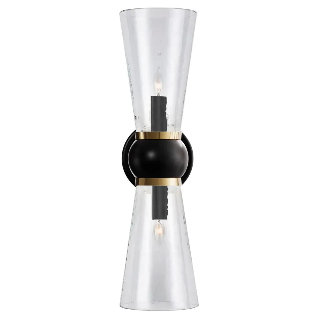 Bellini Bath Wall Sconce - Oil Rubbed Bronze, Glass