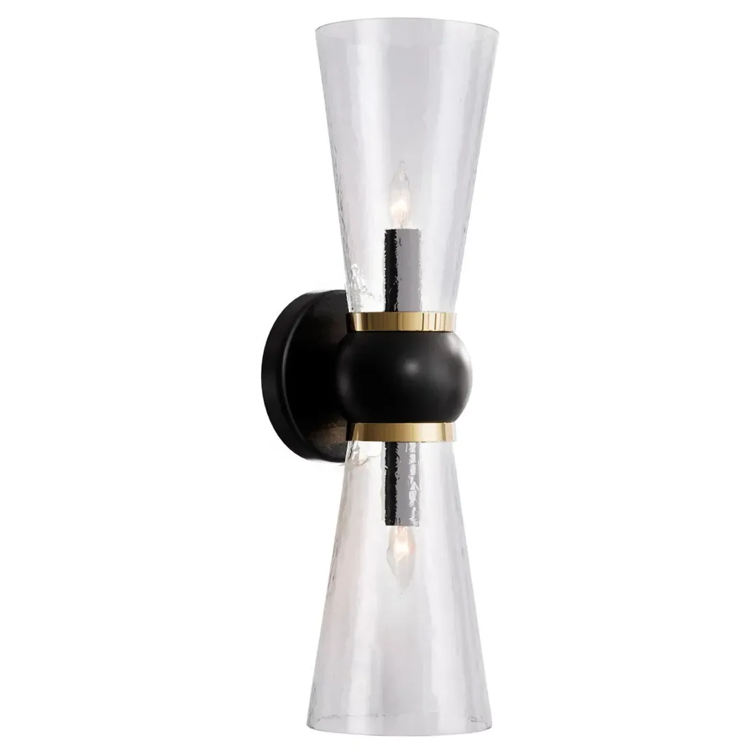 Bellini Bath Wall Sconce - Oil Rubbed Bronze, Glass