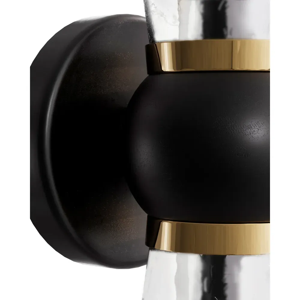 Bellini Bath Wall Sconce - Oil Rubbed Bronze, Glass