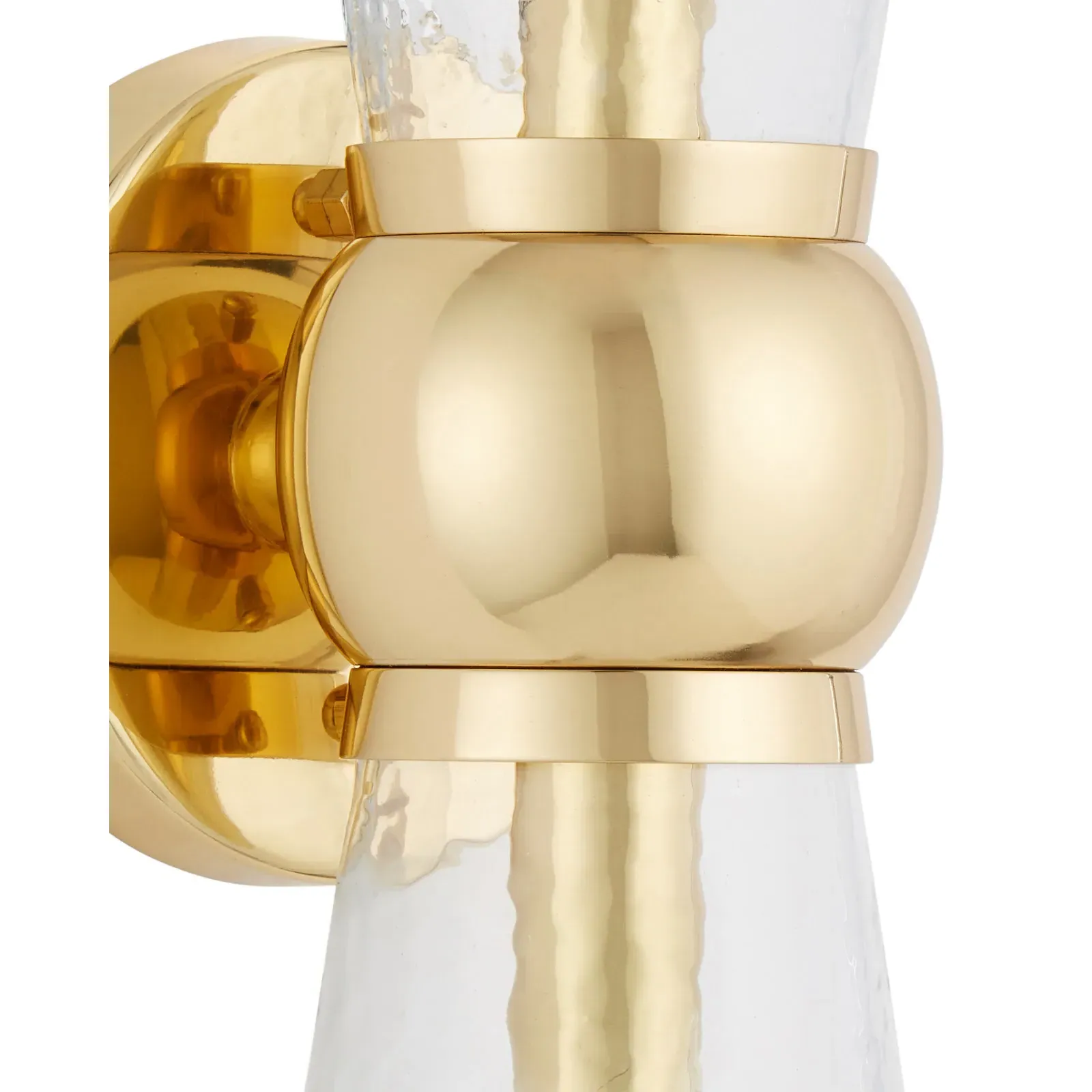 Bellini Bath Wall Sconce - Polished Brass, Glass