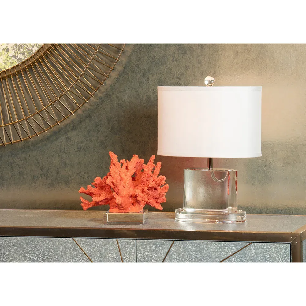 Belva Coral Sculpture - Red, Composite