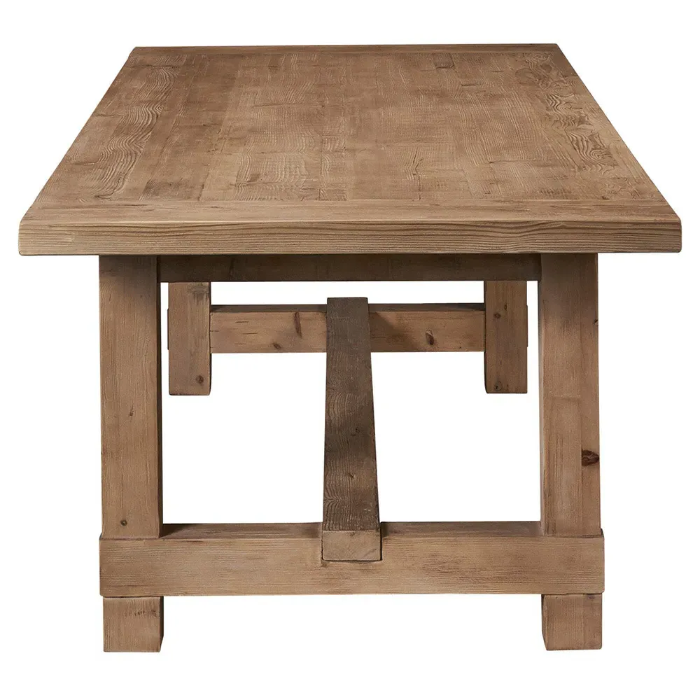 Ben Rectangular Extendable Dining Table - Brown, Pine